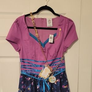 Disney Dress Shop Alice in wonderland dress & Purse chain/Belt/Necklace